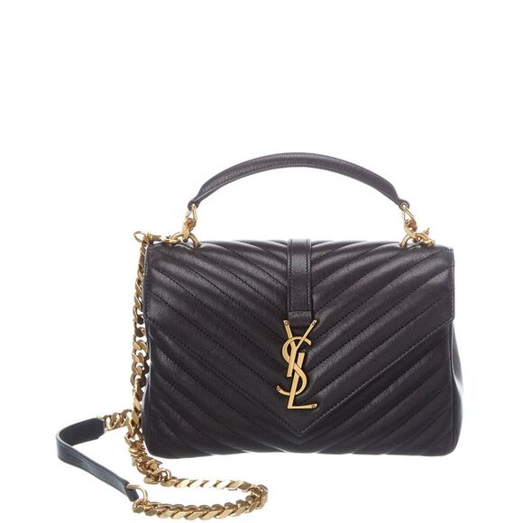 Saint Laurent College Medium Leather Shoulder Bag - Picture 1 of 4